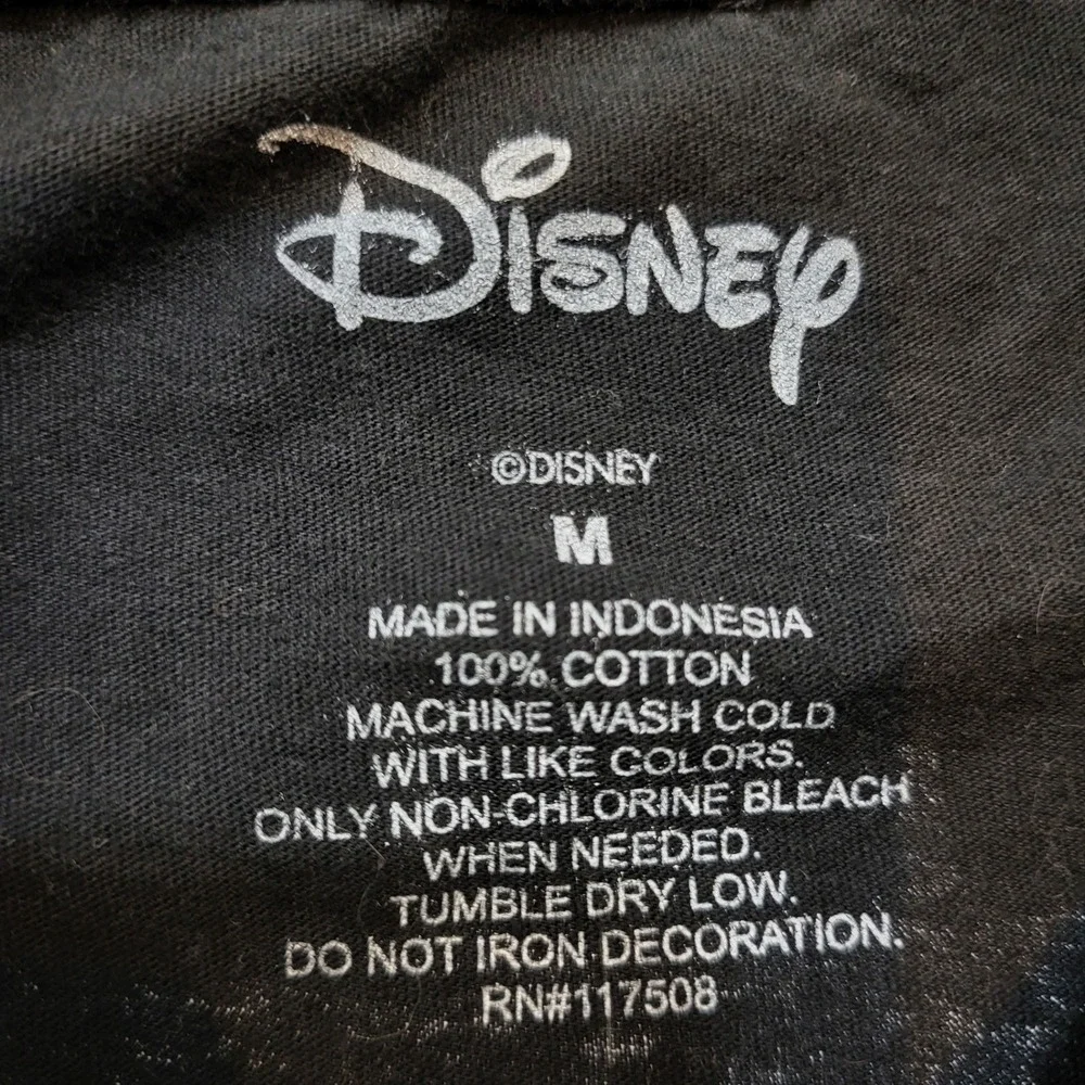 Disney‎ Lilo & Stitch Crop Top T-Shirt Women's Sze M Black
